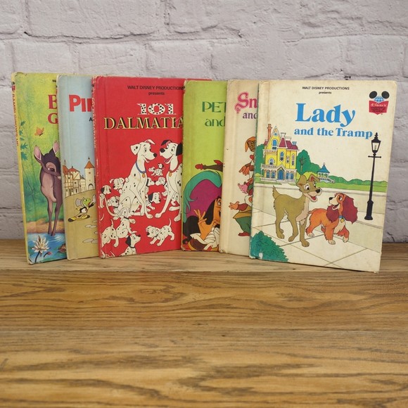 Disney Other - Disney Set Of 6 Vintage Wonderful World Of Disney Hardcover Books